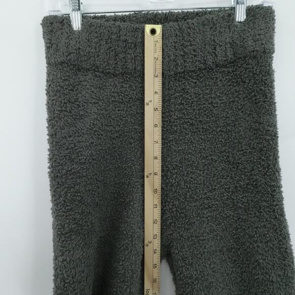 Skims Pants Womens Small Medium Green Cozy Bouclé Fleece Lounge High Waist - Picture 8 of 14